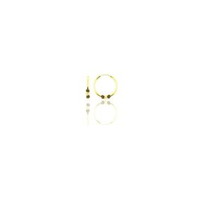 Söğütlü Silver Gümüş Altın Yaldızlı 12 mm Mini Toplu Halka Küpe