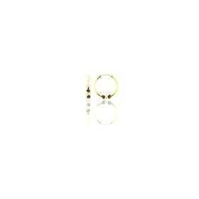 Söğütlü Silver Gümüş Altın Yaldızlı 12 mm Mini Toplu Halka Küpe