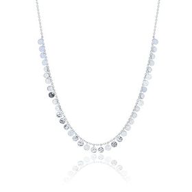 Söğütlü Silver Gümüş Altın Yaldızlı Dövme Modeli Pullu Kolye