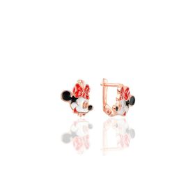 Söğütlü Silver Gümüş Mineli Micckey Mouse Küpe