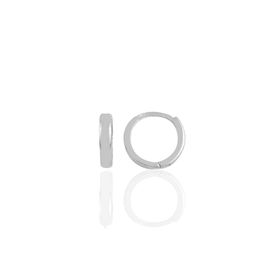 Söğütlü Silver Gümüş Rodyumlu Zirkon Taşlı 12 mm Halka Küpe