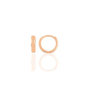 Söğütlü Silver Gümüş Rose 12 mm Mini İşlemeli Halka Küpe