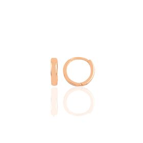 Söğütlü Silver Gümüş Rose 12 mm Mini İşlemeli Halka Küpe