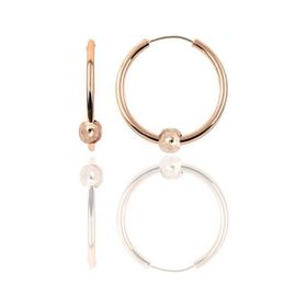 Söğütlü Silver Gümüş Rose 12 mm Mini Sade Toplu Halka Küpe