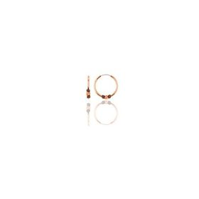 Söğütlü Silver Gümüş Rose 12 mm Mini Toplu Halka Küpe