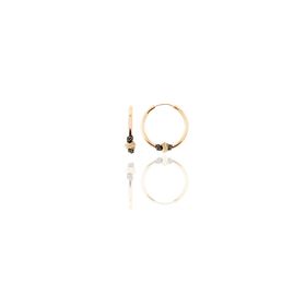 Söğütlü Silver Gümüş Rose 14 mm İşlemeli Halka Küpe