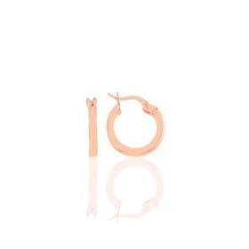 Söğütlü Silver Gümüş Rose 14 mm Şarnel Halka Küpe