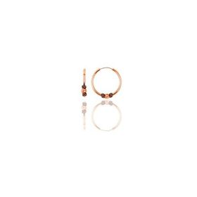 Söğütlü Silver Gümüş Rose 14 mm Toplu Halka Küpe