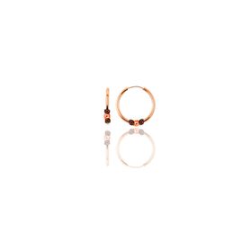 Söğütlü Silver Gümüş Rose 14 mm Toplu Halka Küpe