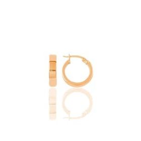 Söğütlü Silver Gümüş Rose 17 mm Şarnel Halka Küpe