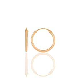 Söğütlü Silver Gümüş Rose 20 mm Halka Küpe
