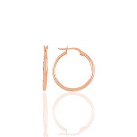Söğütlü Silver Gümüş Rose 23 mm Şarnel Halka Küpe