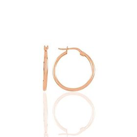 Söğütlü Silver Gümüş Rose 23 mm Şarnel Halka Küpe