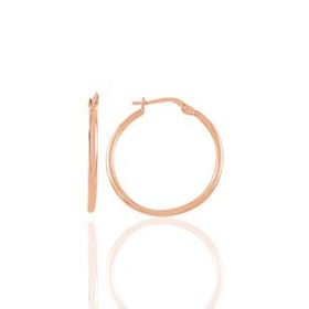 Söğütlü Silver Gümüş Rose 29 mm Şarnel Halka Küpe