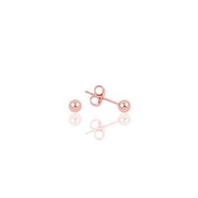 Söğütlü Silver Gümüş Rose 3 mm Gümüş Top Küpe