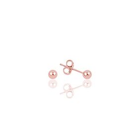 Söğütlü Silver Gümüş Rose 3 mm Gümüş Top Küpe