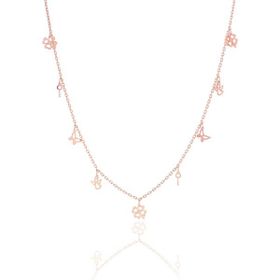 Söğütlü Silver Gümüş Rose Kısmet Şans Kolyesi