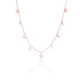 Söğütlü Silver Gümüş Rose Kısmet Şans Kolyesi