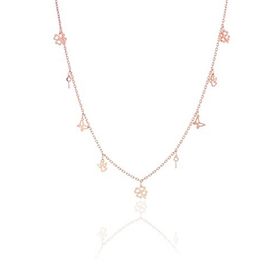 Söğütlü Silver Gümüş Rose Kısmet Şans Kolyesi