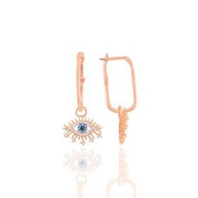 Söğütlü Silver Gümüş Rose Taşlı Lareyn Göçmen Küpe