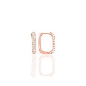 Söğütlü Silver Gümüş Rose Zirkon Taşlı Trend Küpe