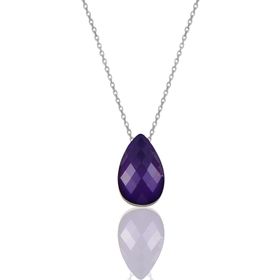 Söğütlü Silver His Taşı Gümüş Kolye