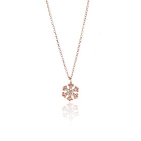 Söğütlü Silver Kar Tanesi Gümüş Kolye