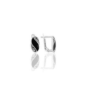 Söğütlü Silver Markazit Taşlı Gümüş Küpe