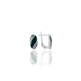 Söğütlü Silver Markazit Taşlı Gümüş Küpe