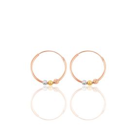Söğütlü Silver Renkli Doricalı 18 mm Halka Kadın Gümüş Küpe