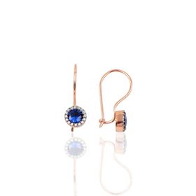 Söğütlü Silver SGTL10069SAFİR Gümüş Küpe