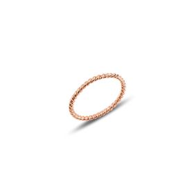 Söğütlü Silver SGTL10114ROSE Gümüş Rose Ince Yüzük