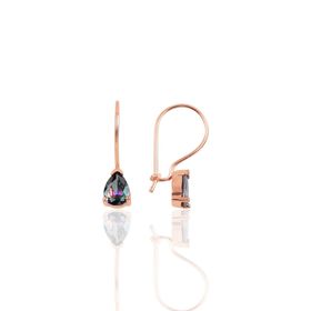 Söğütlü Silver SGTL10118 Mistik Taşlı Damla Modeli Çengelli Gümüş Küpe