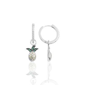 Söğütlü Silver SGTL10143ANNS Gümüş Ananas Halka Küpe