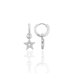Söğütlü Silver SGTL10143AY Ayyıldız Halka Gümüş Küpe