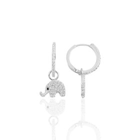 Söğütlü Silver SGTL10143FİL Gümüş Fil Halka Küpe