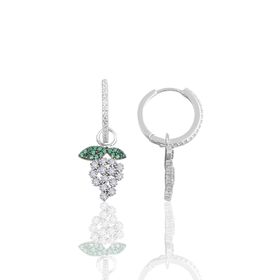 Söğütlü Silver SGTL10143UZUM Üzüm Halka Gümüş Küpe