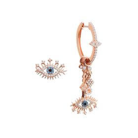 Söğütlü Silver SGTL10144 Rose Lareyn Şans Gümüş Küpe