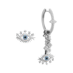 Söğütlü Silver SGTL10144RODAJ Gümüş Lareyn Şans Küpe