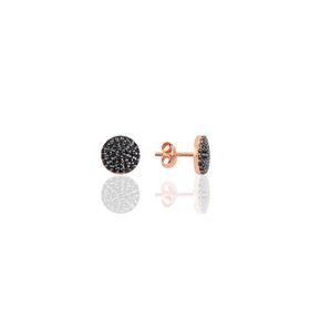 Söğütlü Silver SGTL10147SYH Onix Taşlı Yuvarlak Gümüş Küpe