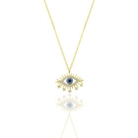 Söğütlü Silver SGTL10154GOLD Kadın Altın Yaldızlı Lareyn Gümüş Kolye