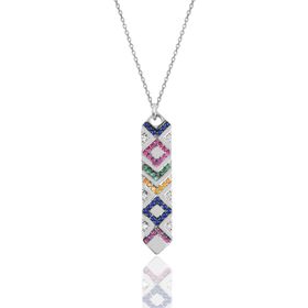 Söğütlü Silver SGTL10155 Gümüş Rodaj Kilim Kolye