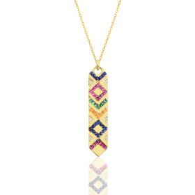 Söğütlü Silver SGTL10155GOLD Gümüş Kadın Kilim Kolye