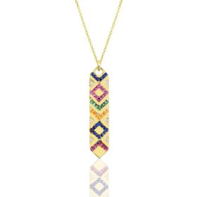 Söğütlü Silver SGTL10155GOLD Gümüş Kadın Kilim Kolye