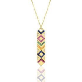 Söğütlü Silver SGTL10155GOLD Gümüş Kadın Kilim Kolye