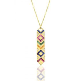Söğütlü Silver SGTL10155GOLD Gümüş Kadın Kilim Kolye