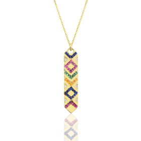 Söğütlü Silver SGTL10155GOLD Gümüş Kadın Kilim Kolye