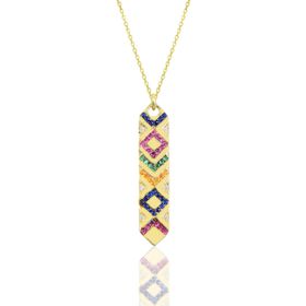 Söğütlü Silver SGTL10155GOLD Gümüş Kadın Kilim Kolye