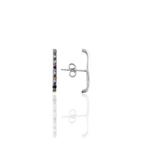 Söğütlü Silver SGTL10181 Renkli Taşlı Style Gümüş Küpe