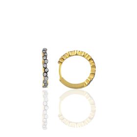 Söğütlü Silver SGTL10192GOLD Altın Rengi Gümüş 17 Mm Top Halka Küpe